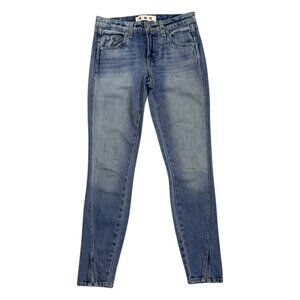 AMO Twist Sweet Cheeks Luxury Designer Skinny Casual Denim Jeans Womens Small